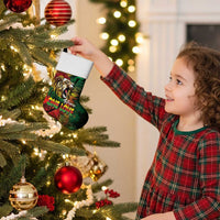 Aotearoa One Love Christmas Stocking Reggae Lion with Kakahu Huruhuru