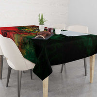 Aotearoa One Love Tablecloth Reggae Lion with Kakahu Huruhuru