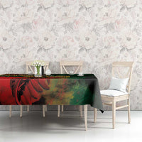 Aotearoa One Love Tablecloth Reggae Lion with Kakahu Huruhuru