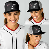 Custom Aotearoa Rugby Baseball Net Cap Fern Blacks-Traditional Maori Motifs Design