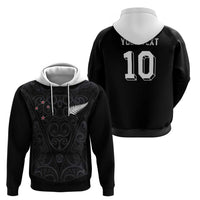 Custom Aotearoa Rugby Zip Hoodie Fern Blacks-Traditional Maori Motifs Design LT03 - Polynesian Pride