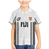 Fiji Rugby Warriors Family Matching Mermaid Dress and Hawaiian Shirt Masi Tribal Pattern Go Champion 2024