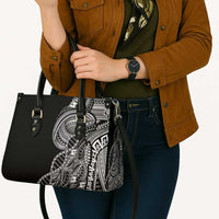 Samoan DNA Art Tattoo Leather Bag Polynesian Pattern Black Color LT03 - Polynesian Pride