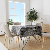 Samoan DNA Art Tattoo Tablecloth Polynesian Pattern White Color LT03 - Polynesian Pride