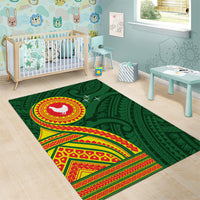 Manu'a Cession Day Area Rug Polynesian Pattern