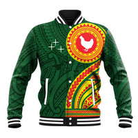 Manu'a Cession Day Baseball Jacket Polynesian Pattern