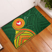 Manu'a Cession Day Rubber Doormat Polynesian Pattern