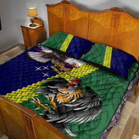 Manu'a Island and American Samoa Quilt Bed Set Rooster and Eagle Mascot