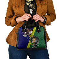 Manu'a Island and American Samoa Shoulder Handbag Rooster and Eagle Mascot