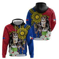 Philippines Lapu-Lapu Hoodie Filipino Sun Tattoo With Yakan Pattern