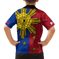 Philippines Sun Batok Tattoo Hawaiian Shirt Polynesian and Yakan Pattern