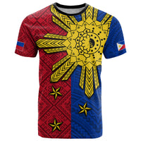Philippines Sun Batok Tattoo T Shirt Polynesian and Yakan Pattern
