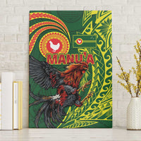 Proud of Manu'a Islands Canvas Wall Art Rooster and Polynesian Art Wing Style