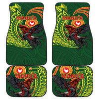 Proud of Manu'a Islands Car Mats Rooster and Polynesian Art Wing Style