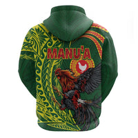 Proud of Manu'a Islands Hoodie Rooster and Polynesian Art Wing Style