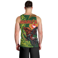 Proud of Manu'a Islands Men Tank Top Rooster and Polynesian Art Wing Style
