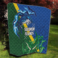 Solomon Islands Polynesian Tribal Shark and Crocodile Quilt