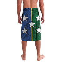 Solomon Islands Remembrance Day Lavalava Lest We Forget and Polynesian Tattoo Pattern