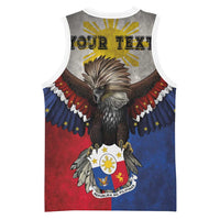 Custom Philippines World Champion Boxing Basketball Jersey Eagle-Grunge Design - Polynesian Pride