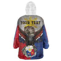 Custom Philippines World Champion Boxing Wearable Blanket Hoodie Eagle-Grunge Design LT03 - Polynesian Pride