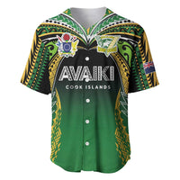 Custom Cook Islands Rugby League Baseball Jersey Avaiki Tatau Tribal Motifs Black Color - Polynesian Pride