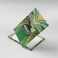 Cook Islands Rugby League Canvas Wall Art Avaiki Tatau Tribal Motifs Black Color - Polynesian Pride