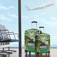 Cook Islands Rugby League Luggage Cover Avaiki Tatau Tribal Motifs Black Color - Polynesian Pride