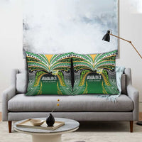Cook Islands Rugby League Pillow Cover Avaiki Tatau Tribal Motifs Black Color - Polynesian Pride