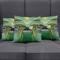 Cook Islands Rugby League Pillow Cover Avaiki Tatau Tribal Motifs Black Color - Polynesian Pride