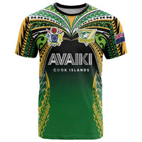 Custom Cook Islands Rugby League T Shirt Avaiki Tatau Tribal Motifs Black Color - Polynesian Pride