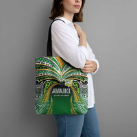 Cook Islands Rugby League Tote Bag Avaiki Tatau Tribal Motifs Black Color - Polynesian Pride