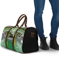 Cook Islands Rugby League Travel Bag Avaiki Tatau Tribal Motifs Black Color - Polynesian Pride