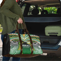 Cook Islands Rugby League Travel Bag Avaiki Tatau Tribal Motifs Black Color - Polynesian Pride