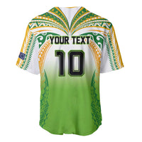 Custom Cook Islands Rugby League Baseball Jersey Avaiki Tatau Tribal Motifs White Color - Polynesian Pride