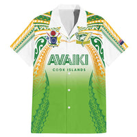 Custom Cook Islands Rugby League Family Matching Mermaid Dress and Hawaiian Shirt Avaiki Tatau Tribal Motifs White Color - Polynesian Pride