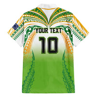 Custom Cook Islands Rugby League Family Matching Mermaid Dress and Hawaiian Shirt Avaiki Tatau Tribal Motifs White Color - Polynesian Pride
