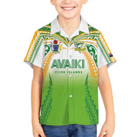Custom Cook Islands Rugby League Hawaiian Shirt Avaiki Tatau Tribal Motifs White Color - Polynesian Pride