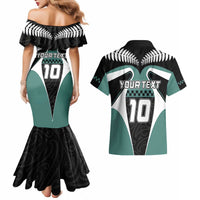 Custom New Zealand Bicycle 2025 Couples Matching Mermaid Dress and Hawaiian Shirt