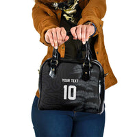 Custom New Zealand Football-Towards World Cup 2026 Shoulder Handbag LT03 One Size Black - Polynesian Pride