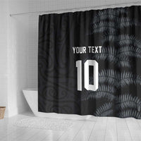 Custom New Zealand Football-Towards World Cup 2026 Shower Curtain LT03 - Polynesian Pride
