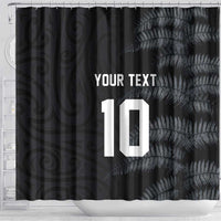 Custom New Zealand Football-Towards World Cup 2026 Shower Curtain LT03 - Polynesian Pride