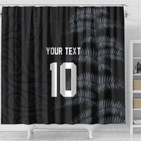 Custom New Zealand Football-Towards World Cup 2026 Shower Curtain LT03 - Polynesian Pride