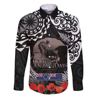 New Zealand and Cook Islands ANZAC Day Family Matching Short Sleeve Bodycon Dress and Hawaiian Shirt Gallipoli Lest We Forget Tatau Art Tribal and Maori Tattoo with Fern