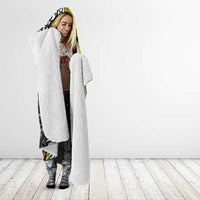 New Zealand and Cook Islands Together Hooded Blanket Tatau Art Tribal Pattern-Maori Tattoo with Fern and Paua Shell