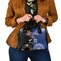 Personalised Aotearoa and Samoa Together Shoulder Handbag Tatau Art Tattoos-Taniko and Tukutuku with Maori Pattern LT03 - Polynesian Pride