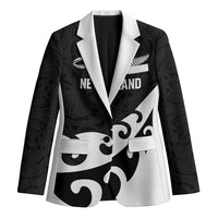 Custom NZ Rugby Blazer Koru and Silver Fern Sporty Style
