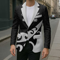 Custom NZ Rugby Blazer Koru and Silver Fern Sporty Style