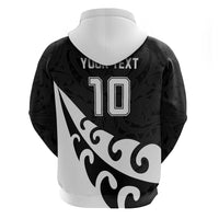 Custom NZ Rugby Hoodie Koru and Silver Fern Sporty Style LT03 - Polynesian Pride