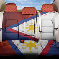 Philippines National Flag Day Back Car Seat Cover Polynesian and Yakan Tattoo Brush Style