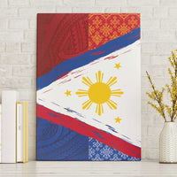 Philippines National Flag Day Canvas Wall Art Polynesian and Yakan Tattoo Brush Style